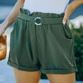 thumbnail image 4 of uublik Shorts for Women Super Soft Loose with Pockets Lounge Shorts Green, 4 of 5