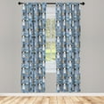 thumbnail image 3 of Ambesonne Hipster Curtains, Tribal Llama, Pair of 28"x63", Multicolor, 3 of 5