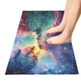 thumbnail image 5 of Haosy Colorful Galaxy with Stars Bathroom Rugs Non Slip Absorbent Soft Plush Quick Dry Bath Mat, 39"x20", 5 of 8