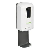 Alpine Industries 1200 ml. Wall Mount Automatic Gel Hand Sanitizer Soap Dispenser in White with Drip Tray (2-Pack)