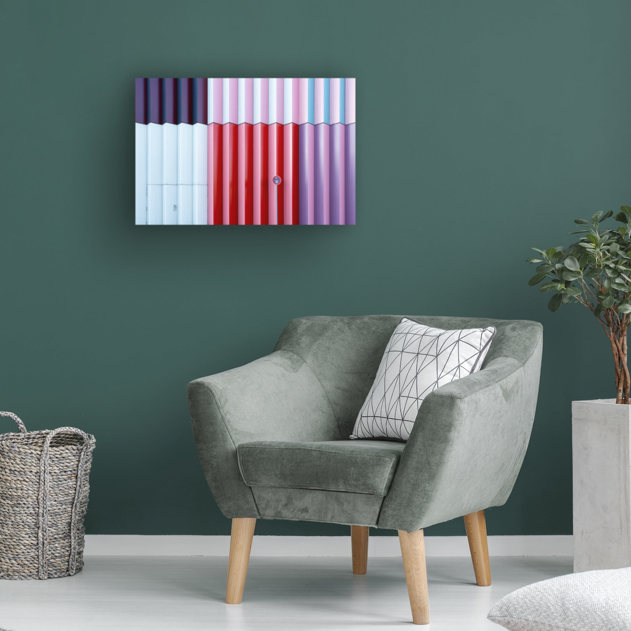 Canvas Wall Art - Iso66 'Colorful' Wall Art for Living Room, Bedroom, or Office Décor by Trademark Fine Art - 19 x 12 Inches