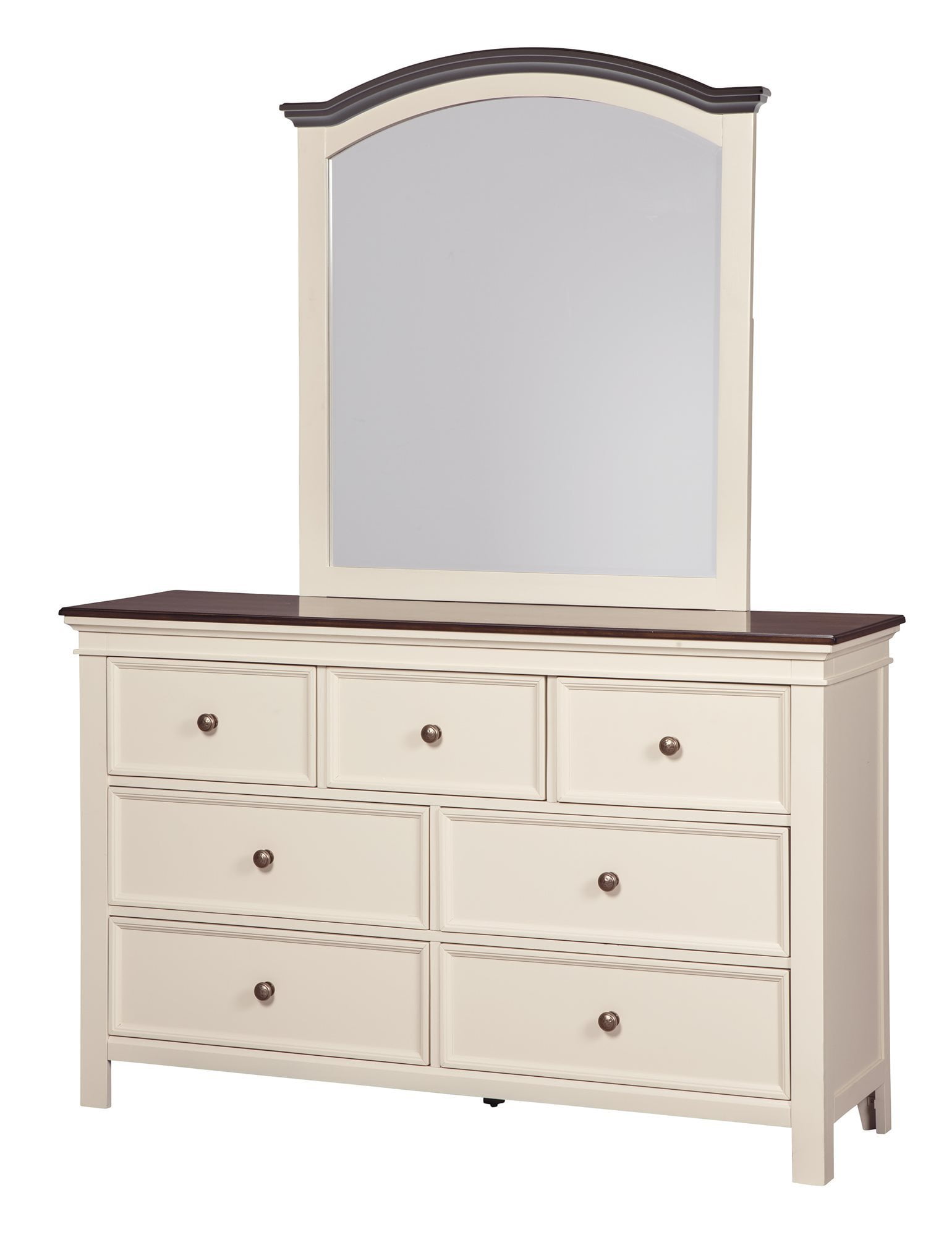 Ashley Furniture Woodanville Dresser Mirror White Brown
