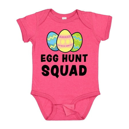

Inktastic Egg Hunt Squad with Easter Eggs Gift Baby Boy or Baby Girl Bodysuit