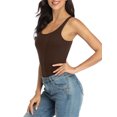 thumbnail image 4 of Débardeur pour Femme avec Soutien-Gorge Intégré, Camisole à Larges Bretelles Ajustables, Tricot de Coton, 4 of 6