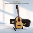 thumbnail image 3 of Guitar Model, Lifelike Burrs Free Fashionable Guitar Ornament Decorative  for Christmas Tree for Study, 3 of 7