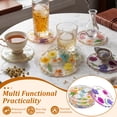 thumbnail image 4 of 6 Pcs Dried Flower Drink Coasters, Floral Resin Drink Cup Mat , Non-Slip Coasters for Tabletop Protection Reusable Coaster Decorations for Coffee Table Wooden Desk Kitchen Bar Mugs, 4 of 11