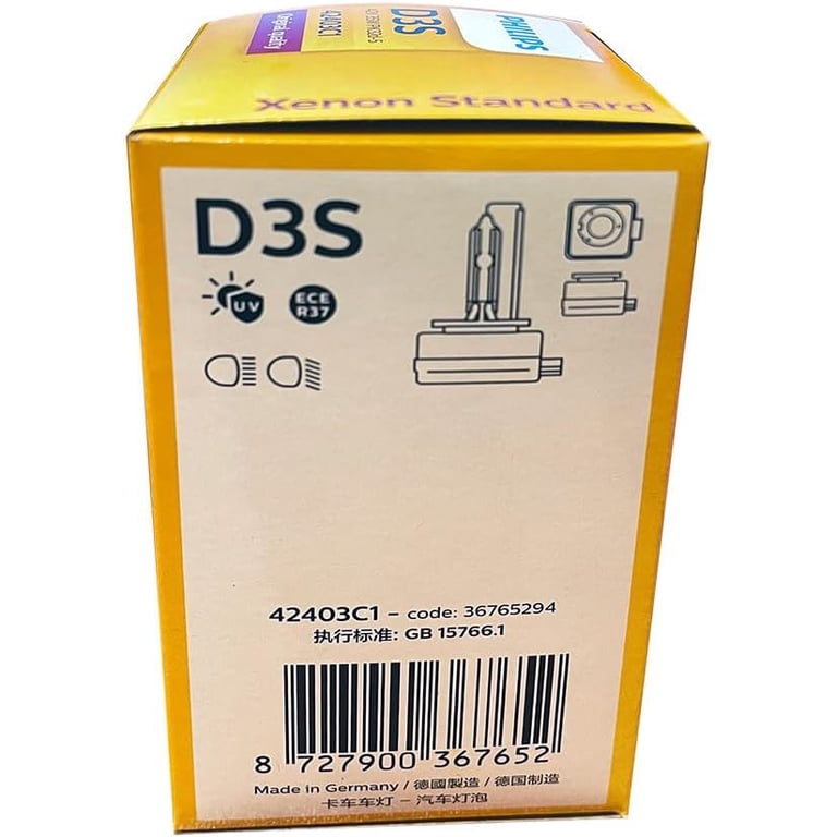 Philips, D3S HID Xenon Bulb, 42403C1, 4300K Standard White