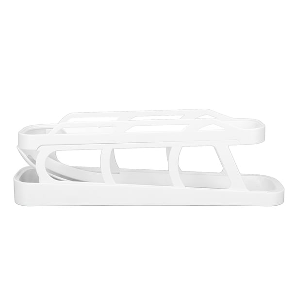 Dispensador de Huevos, 2 Niveles, Ahorro de Espacio, Auticico, Inscritable, Para Refrigerador, Soporte para Huevos