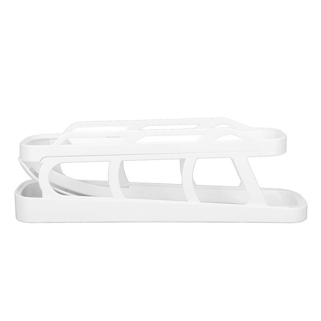 Dispensador de Huevos, 2 Niveles, Ahorro de Espacio, Auticico, Inscritable, Para Refrigerador, Soporte para Huevos