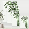 thumbnail image 4 of Designart ' Palm Bamboo Detail On White II ' Traditional Canvas Wall Art Print, 4 of 4