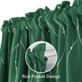 thumbnail image 2 of Deconovo Green Blackout Curtains Wave Line Foil Printed Window Drapes ,2 Panels, 52 x 72 inch, 2 of 4