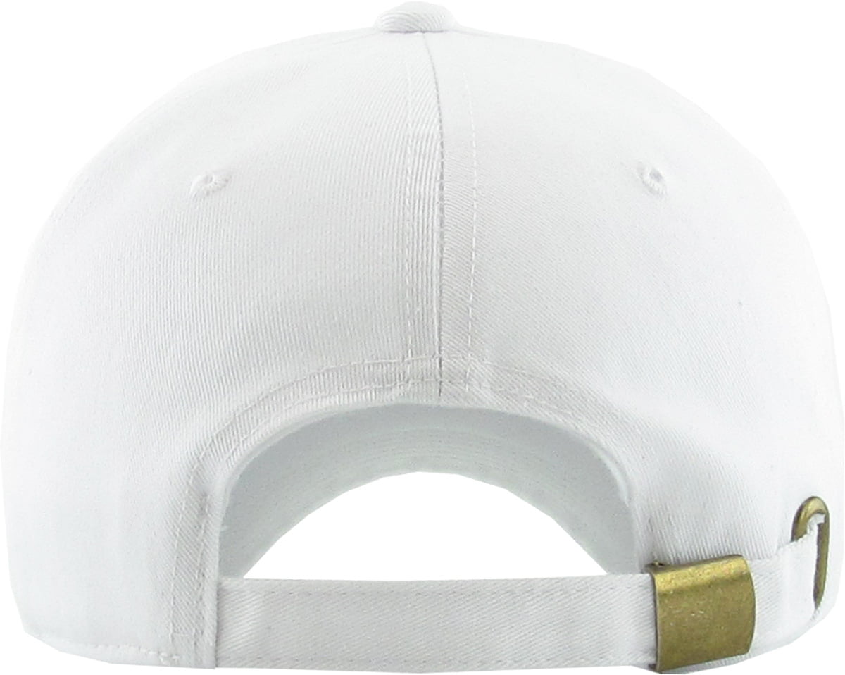 Slay Embroidered Dad Hat Baseball Cap Unconstructed Polo Style Adjustable-White 