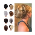 thumbnail image 1 of Synthetic Messy Bun Scrunchie Chignon with Elastic Bands Donut Straight Ponytail Hair Pieces, 1 of 7