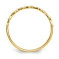 thumbnail image 2 of Solid 14k Yellow Gold Heart Ring Band Size 7.5, 2 of 6