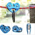 thumbnail image 4 of 25KN Aluminium Alloy Heavy Duty Single Swivel Rope Pulley Block Climbing (blue), 4 of 4