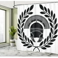 thumbnail image 4 of Indie Shower Curtain, Dream Big Work Hard Typography Design with Galaxy Outer Space Modern Words, Cloth Fabric Bathroom Decor Set with Hooks,  Grey White, 4 of 4
