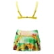 thumbnail image 5 of Trajes de baño para mujer, 2 piezas, estampado tropical hawaiano, camisola, sujetador y volantes, faldas, conjuntos de baño, ropa de playa Fridja  nalpqowj51895, 5 of 7
