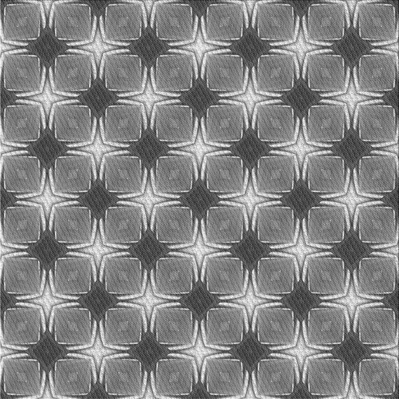 Ahgly Company Indoor Square Patterned Carbon Gray Area Rugs, 5' Square