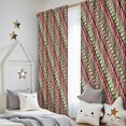 thumbnail image 5 of Blackout Kids Curtains,Red and Green Christmas Striped Pattern Childrens Insulated Curtains Set Of 2,Bedroom Essentials,Toddler Room Decor 52"x84", 5 of 5