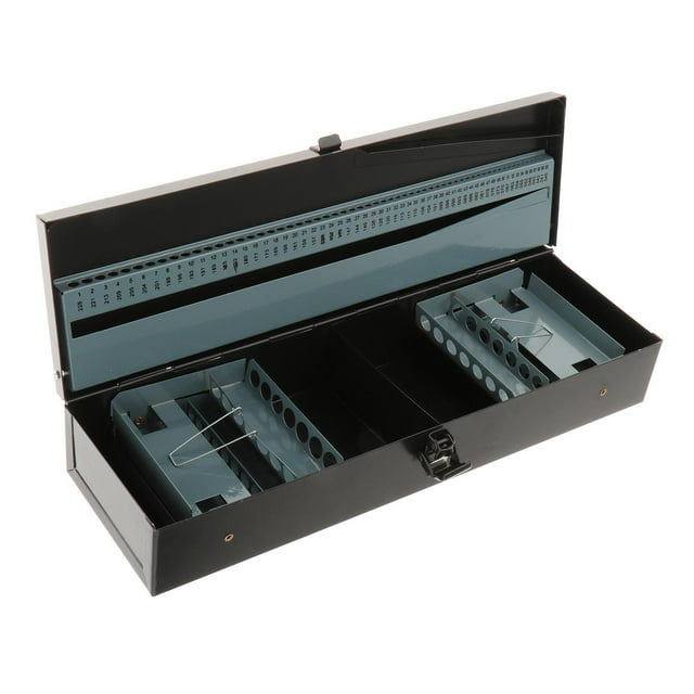 Caja de almacenamiento con índice de brocas, Estuche de transporte, organizador resistente al desgaste, soporte para brocas, organizador para camión y