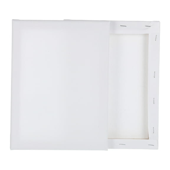 Uxcell 2 Pcs Stretched Canvas, 7x9" Artist Boards 4/5" Profile Cotton Panels,White