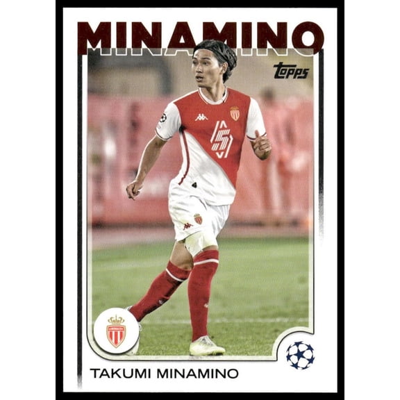 2025 Topps UEFA Champions League #57 Takumi Minamino AS Monaco Soccer Card