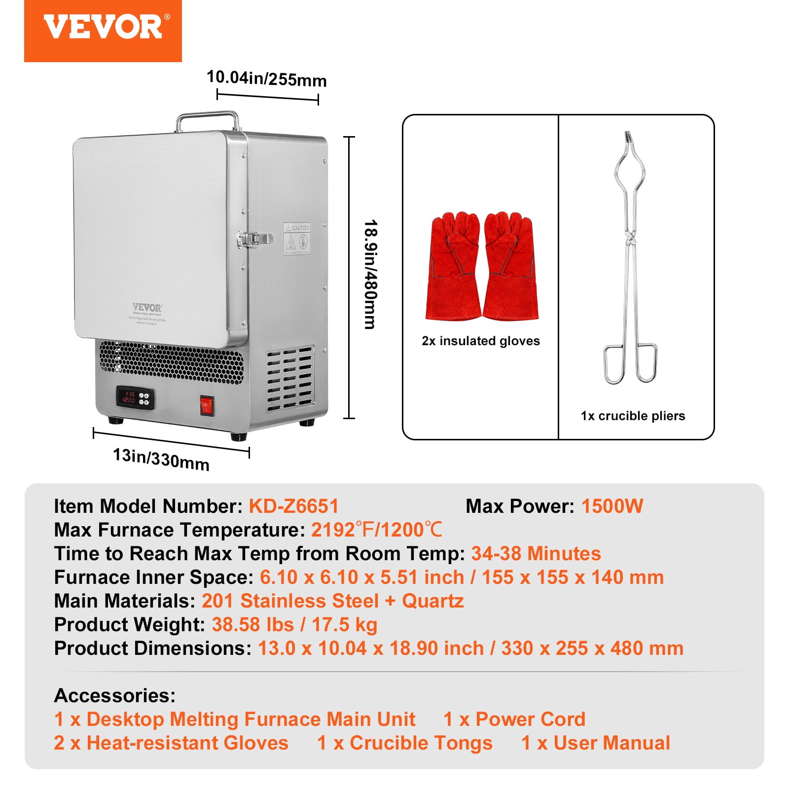 Four à Fusion électrique Pour Plomb/étain - 500W - Pot De 2 Kg - Plage Température 150-450°C - Avec Gants De Soudage - 8