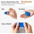 thumbnail image 2 of Polymer Clay, Shuttle Art 82 Colors Oven Bake Modeling Clay, Creative Clay Kit with 19 Clay Tools and 16 Kinds of Accessories, Non-Toxic, Non-Sticky, Ideal DIY Art Craft Clay Gift, 2 of 9
