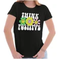 thumbnail image 1 of T-Shirt Unisexe avec Citation Inspirante "Think Positive" Attitude Power Design, jusqu'à la Taille 5TG, 1 of 4