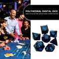 thumbnail image 2 of 7 Unids/set Dados Digitales Varios Lados D4 D6 D8 D10 D12 D20 para TRPG (azul), 2 of 9