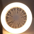 thumbnail image 2 of Threecolor Adjustable E27 Screw Intelligent Remote Control Led Fan Light Bedroom, 2 of 8