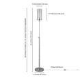 thumbnail image 5 of Evelyn&Zoe Frieda 66" Tall Floor Lamp with Glass Shade, Polished Nickel/Clear, 5 of 7