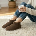 thumbnail image 5 of Cushionaire Hip 2 Genuine Suede Ankle Boots for Women, Cozy Faux Shearling Lining Pull On Winter Womens Boots, 5 of 15