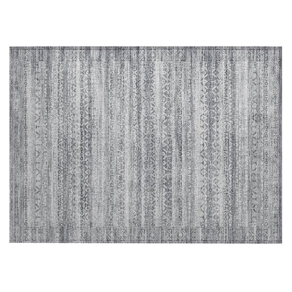 Dalyn Rugs Machine Washable Indoor/Outdoor Chantille ACN2101 Gray 1'8" x 2'6" Rug