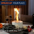 thumbnail image 4 of Korniful Mini Tornado Flame Round Metal Tabletop Fire Pit,Birthday Parties & Christmas Gifts, Fun for Friday Nights - White, 4 of 5