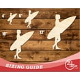 thumbnail image 3 of Unfinished Wood Surfer Girl Shape 6" / 1/4", 3 of 3