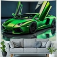 thumbnail image 4 of Sheronv Sports Car Tapestry Wall Hanging Unique Style Graphic Tapestries Home Wall Decor Art for Living Room Bedroom Apartment Farmhouse Dorm 40x30inch, 4 of 6