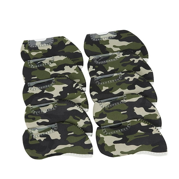 10x Golf Iron Club Head Covers, Visible Window Golf Headcover, Neoprene Golf Club Head Covers Set Golf Accessories