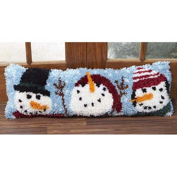 Herrschners® Snowman Draft Dodger Latch Hook Kit