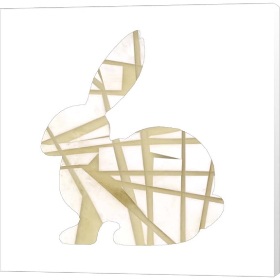 Great Art Now Geometric Rabbit III by Jennifer Goldberger, Canvas Wall Art, 12W x 12H