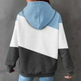 thumbnail image 6 of Jsaierl Womens Hoodies Cute Color Block Graphic Hooded Sweatshirts Holiday Pullover Comfort Long Sleeve Top Hoodie Womens Hoodies, 6 of 7