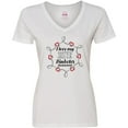 thumbnail image 3 of Inktastic I Love My Sister Diabetes Awareness Women's V-Neck T-Shirt, 3 of 5