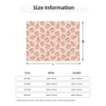 thumbnail image 5 of Goofa Peach With Leaves Pattern Fleece Throw Blanket for Couch, Soft Checkered Flannel Blanket for Sofa, Warm Cozy Decorative Blanket Fall Decor Gift-40"x30", 5 of 6