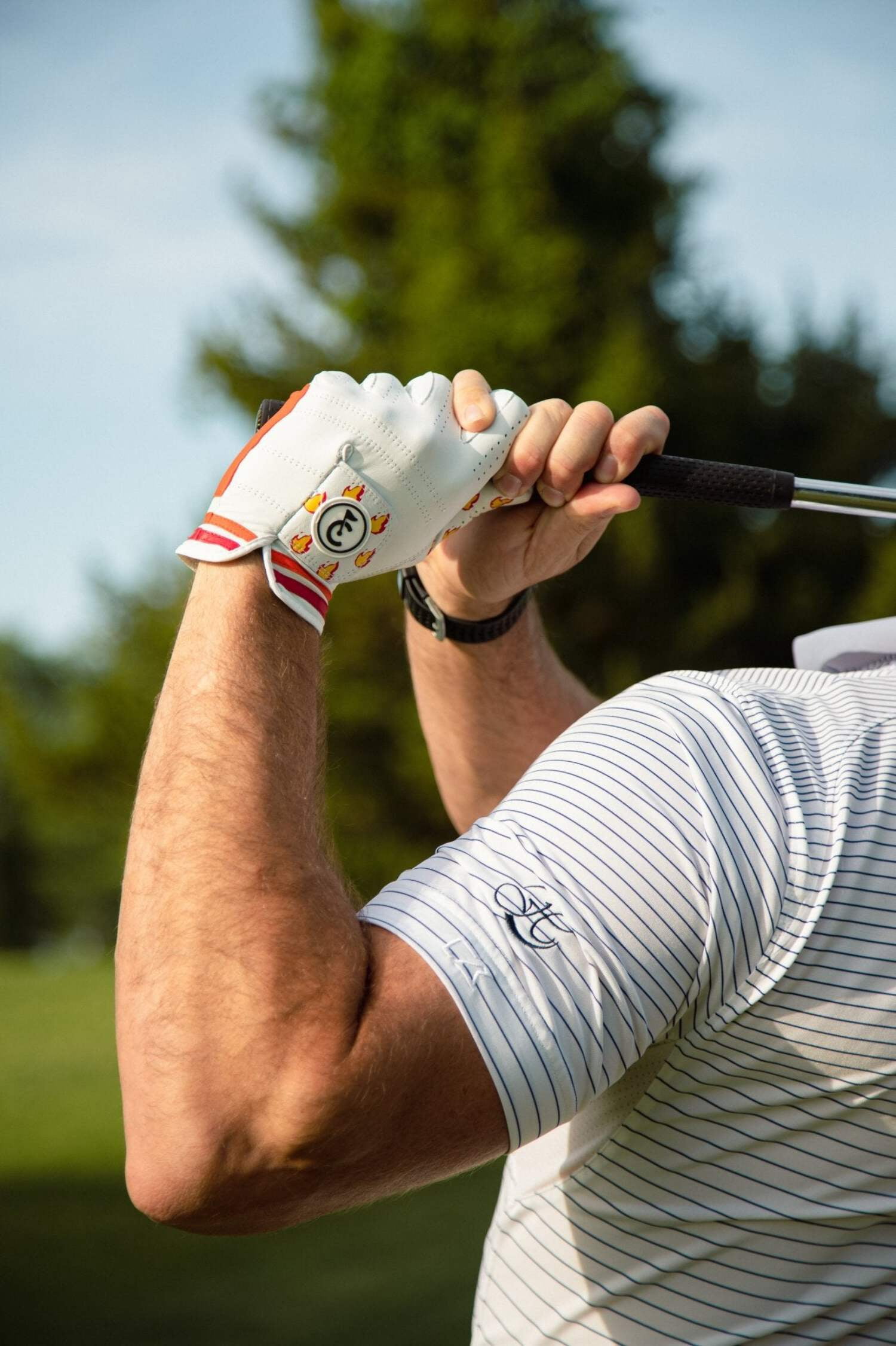 Hot Hand Flame Golf Glove | Premium Cabretta Leather & Supportive Palm Pad