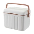 thumbnail image 2 of Nevera portátil con aislamiento térmico para conservar el frío y el , ideal para barbacoas, envíos y conservación de alimentos al aire libre. Beige, 2 of 8