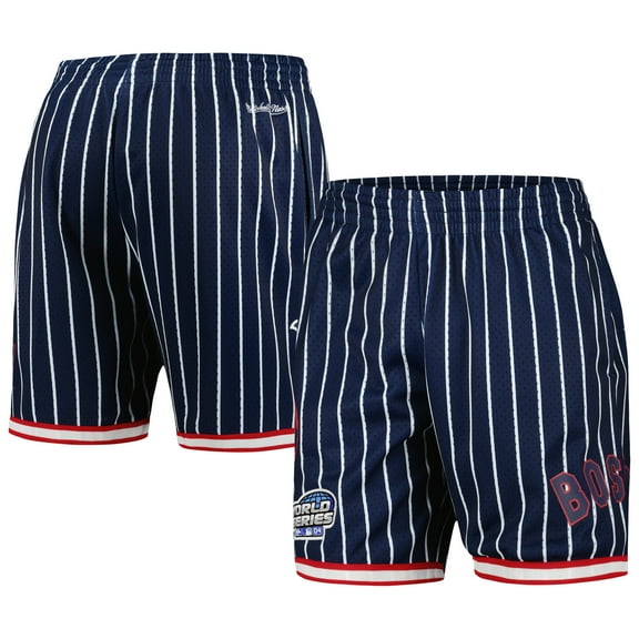 Men's Mitchell & Ness Navy Boston Red Sox Cooperstown Collection 2004 World Series City Collection Mesh Shorts