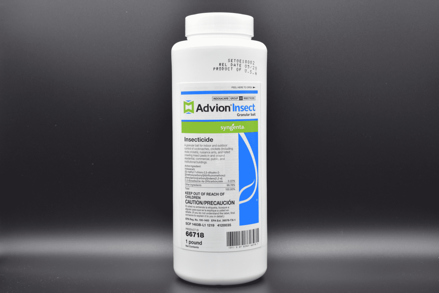 Advion Insect Granular Bait Insecticide - Targets Perimiter Pests - 1 lb Bottle by Syngenta