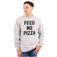 thumbnail image 3 of Feed Me Pizza Long Sleeve TShirt Men Women Brisco Brands X, 3 of 6
