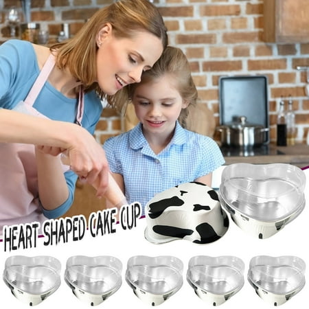 

Valentine s Day Couple Diy Baking Cake Heart Shaped Cake Cup (With Lid) Cake Mould TANGNADE