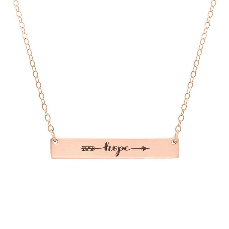 Hope 2024 bar necklace